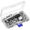 Grommet Werkzeug Kit, Grommet Einstell Werkzeug 100X Ösen Produktbild-Vorschau 5