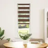 vidaXL Tenda a rullo doppia Marrone 50x150 cm Larghezza Anteprima dell’immagine prodotto 1