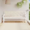 vidaXL Cuscini per panca da giardino 2 pz. Bianco crema Anteprima dell’immagine prodotto 2