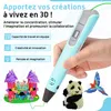 Fleau Kids 3D Pen Starter Pack Bleu L - 36m filament - 12 Voir les images du produit 4