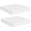 Półki Ścienne, 2 Szt., Białe, 23 X 23,5 X 3,8 Cm, Mdf Podgląd zdjęcia produktu 9