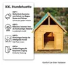 Mucola Hundehütte Outdoor 95CM wetterfest Hundekäfig Holz Produktbild-Vorschau 2