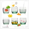 PLATINUX Elegante Trinkgläser aus Glas Ombré Effekt Grün Produktbild-Vorschau 8