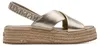 Tamaris Plateau Sandaletten Damen 32313932333338 Gold 38 EU Produktbild-Vorschau 5