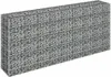 vidaXL Gabionen-Hochbeet Verzinkter Stahl 180×30×90 cm Produktbild-Vorschau 3