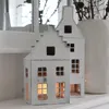 Laterne MAISON weiß shabby chic Metallhaus zum Beleuchten Produktbild-Vorschau 7