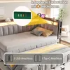 Cama tapizada Merax, sofá cama de 90x200 cm con cama Vista previa de la imagen del producto 5