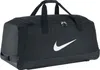 A black Nike duffel bag with a white Nike swoosh logo. Náhľad obrázku produktu