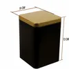 Dosenritter | 6 x edle eckige Teedose/Vorratsdose, Schwarz Produktbild-Vorschau 2
