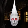 Halloween 33 cm animierte h?ngende Totenk?pfe Kopf bedeckt Produktbild-Vorschau 6