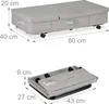 Set da 2 cassettiere da mettere sotto il letto Relaxdays, Anteprima dell’immagine prodotto 4
