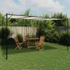 vidaXL Pavilion bianco 4x4 m 180 g/m² tessuto e acciaio Anteprima dell’immagine prodotto 2