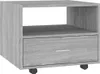 The Living Store Couchtisch Grau Sonoma 55x55x40 cm Produktbild-Vorschau 2