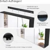 Diagrams showing how to hang a mirror cabinet and its components. Náhled obrázku produktu