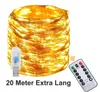 LED Lichterkette LANG mit 200 LEDs, 20Meter 8 Modi Produktbild-Vorschau 1