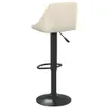 vidaXL Tabouret de bar 2 pcs. velours crème - Tabouret de Voir les images du produit 7