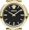 Versace VETCA0724 Mythos schwarz gold Edelstahl Armband Uhr Produktbild-Vorschau 2