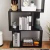 Rebecca Mobili Bücherregal mit 5 Fächern aus MDF, schwarz Produktbild-Vorschau 4