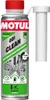A product shot of a can of Motul GDI Clean fuel additive with a white tube accessory. Produktbild-Vorschau