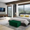 MG Design, zelený taburet s úložným priestorom, 45x90 cm - Náhľad obrázku produktu 2