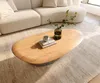 DELIFE Couchtisch Edge Oval 140x75 cm Eiche Natur Runde Produktbild-Vorschau 4