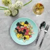 6er Set Mint tiefe Suppenteller aus Glas 420ml Pasta Salat Produktbild-Vorschau 2