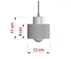 A diagram showing the dimensions of a pendant lamp. Produktbild-Vorschau