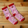 I love cock Socken Funsocken Damen Hähne Strümpfe in 37-42 Produktbild-Vorschau 2