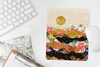 MuchoWow® Mauspad Mousepad Blumen - Gold - Marmor 19x23 cm Produktbild-Vorschau 5