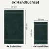 Komfortec 8er Handtuch Set aus 100% Baumwolle, 4 Badetücher Produktbild-Vorschau 3