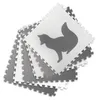 Veľká penová podložka, puzzle, biele a sivé zvieratá 6 ks Náhľad obrázku produktu 4