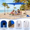 Tenda da spiaggia COSTWAY 300x300cm, tenda solare UPF 50+ Anteprima dell’immagine prodotto 7