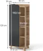 Armoire moyenne Vicco Karen Sonoma/Anthracite 50x128cm avec Voir les images du produit 3