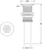 Mai & Mai Ablaufgarnitur Silber Waschbecken-Stöpsel PU015 Produktbild-Vorschau 7