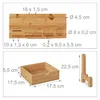 Relaxdays Monitorständer, aus Bambus, Ablagefach, 2 Produktbild-Vorschau 6