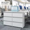 YUMEBLY | Kommode mit 6 Schubladen 100x33x71cm – großer Produktbild-Vorschau 7