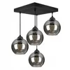 LUXOLAR Pendelleuchte 4 flammig Schwarz, Led Deckenlampe Produktbild-Vorschau 2