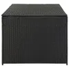 vidaXL Gartenbox Poly Rattan 180x90x70 cm Schwarz -  Produktbild-Vorschau 5