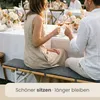 Bierbankauflage Filz S 2er Set Grau 170x23x1cm Produktbild-Vorschau 3