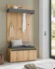 Garderobe Set 3-teilig "Center" in Evoke Eiche und grau Produktbild-Vorschau 6