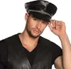Mütze Rocker schwarz mit Kette – Lederoptik Kostümzubehör Produktbild-Vorschau 5