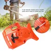 A person is using a string trimmer in a grassy area, with a close-up of a replacement starter assembly in the foreground. Náhľad obrázku produktu
