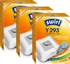 Three boxes of Swirl Y 293 vacuum cleaner bags are arranged in a staggered formation. Produktbild-Vorschau