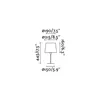 Faro 64316-01, Weiß, Stahl, Schlafzimmer, IP20, II, E27 Produktbild-Vorschau 2