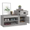 vidaXL Schuhschrank Grau Sonoma 100x42x60 cm Holzwerkstoff Produktbild-Vorschau 5