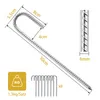8 Stück Bodenanker 30CM J-Typ Verzinkter Stahl Zeltheringe Produktbild-Vorschau 8