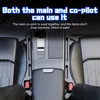 Interior view of a car's center console and seats, with text overlays. Produktbild-Vorschau