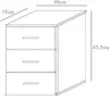 Nachttisch - Nachtkästchen - Nachtschrank - mit 3 Produktbild-Vorschau 3