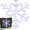 Decorazione a forma di fiocco di neve illuminato, bianca, Anteprima dell’immagine prodotto 1
