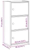 vidaXL Bücherregal Weiß 40x24x77 cm Holzwerkstoff Produktbild-Vorschau 8
